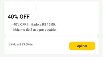 🏷️ Cupom: DESCONTO40