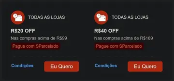 Novos Cupons SParcelado !