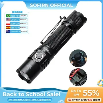 lanterna tática sofirn sp35t 3800lm