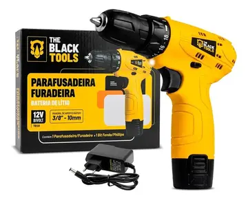 parafusadeira the black tools tb12a 3/8