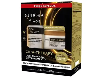tratamento capilar eudora siage cica-therapy shampoo e mascara