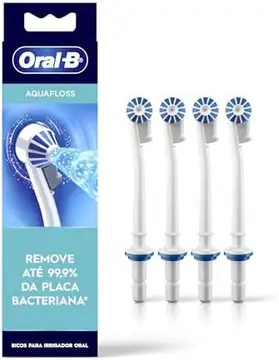 bicos para irrigador oral oral-b aquafloss 4 unidades