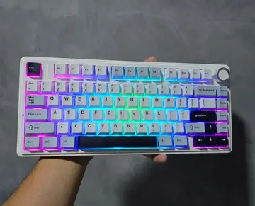 teclado mecanico aula f75 sem fio rgb 75