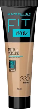 Base Líquida Maybelline NY Fit Me Matte FPS 22 Cor 330 Antiga N230 , 30ml
