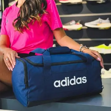 mala adidas duffel linear extra small azul dark blue white