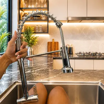 torneira de cozinha monocomando parede para pia gourmet
