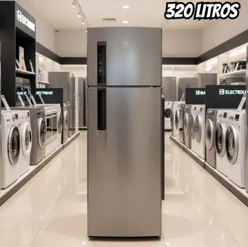 geladeira electrolux frost free 320l duplex inox look tf38s