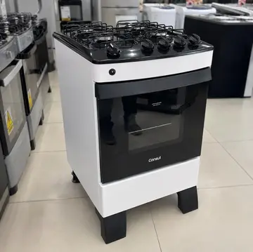 eletrodomésticos consul cfo4zab 4 bocas fogão branco com mesa esmaltada