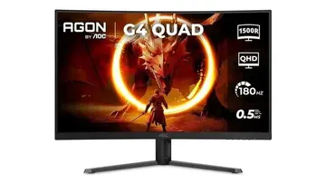monitores aoc agon quad 32 cq32g4e 180hz 0,5ms hdr10