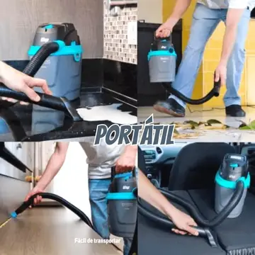 ✅ WAP Aspirador de Pó e Água Barril GTW COMPACT, Compacto, 5,5 Litros, com Filtro Lavável, 150mbar 1400W