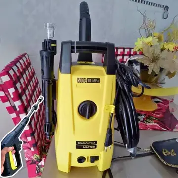 Lavadora De Alta Pressão Master 42545 Jato Regulável 1500psi Com 1200w Amarelo E Preto Tramontina