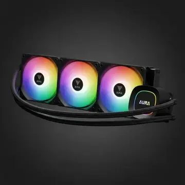 water cooler gamdias aura gl360 lite preto argb