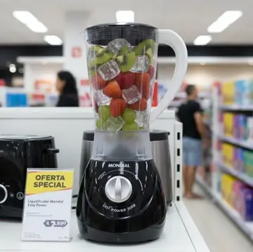 Liquidificador Mondial 1,5l Easy Power 550w L-550-b Cor Preto