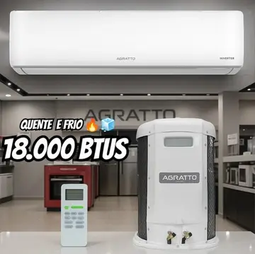Ar Condicionado Agratto 18000 BTUs Inverter Split Quente/Frio