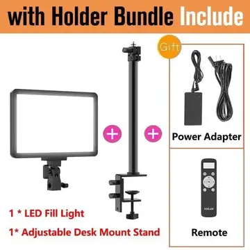 Painel de luz Led Sokani P25 + Suporte de mesa