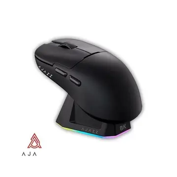 Mouse Ajazz Aj179 Pro – 8k Polling Rate – Sem Fio com Base de Carregamento, Paw3395