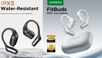 FitBuds Ugreen Ws True-Wireless Bluetooth 6.0 Wireless Earbuds, Spatial Audio, 30H play