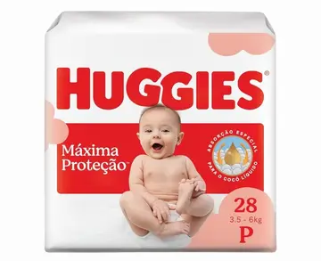fraldas huggies supreme care p 28