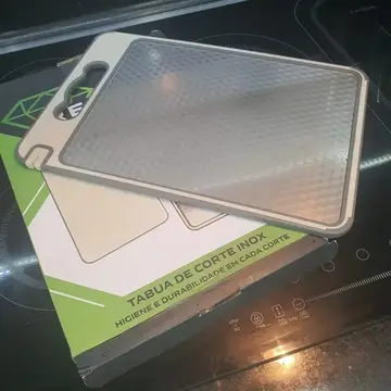 tabua de corte relimax inox antiderrapante com canaleta e afiador