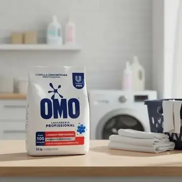 sabão em pó omo lavanderia pro 5,6kg