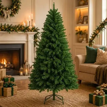 árvore de natal dekasa verde luxo 150 500 galhos pé de ferro