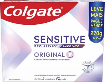 creme dental colgate sensitive pro alívio imediato 3x90g