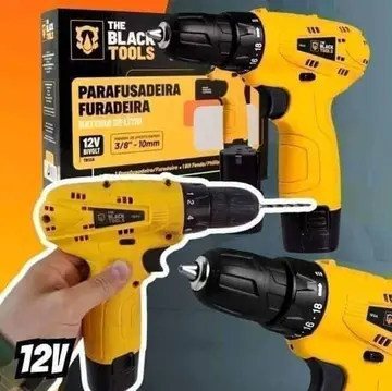 parafusadeira the black tools tb12a 3/8 a bateria