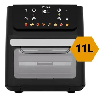 fritadeira philco paf11b air fryer oven 11 litros