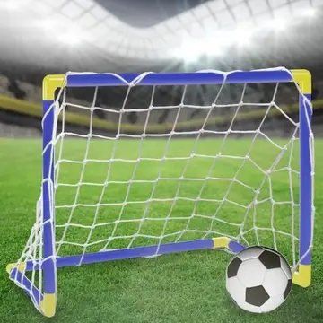 brinquedo atentu kit mini trave de futebol infantil golzinho com bola e bomba