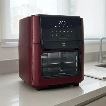 Fritadeira Air Fryer Oven Electrolux por Rita Lobo 12L Digital Vermelha Escura Experience 1700W EAF86
