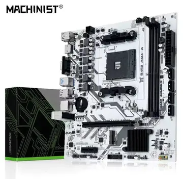 Placa mãe B450m Machinist Branca