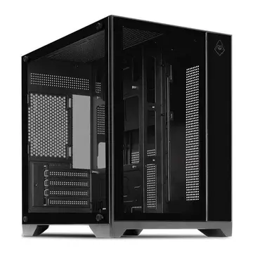 Gabinete Gamer Aquário Mancer CV100, Mid-Tower, Lateral De Vidro, Preto