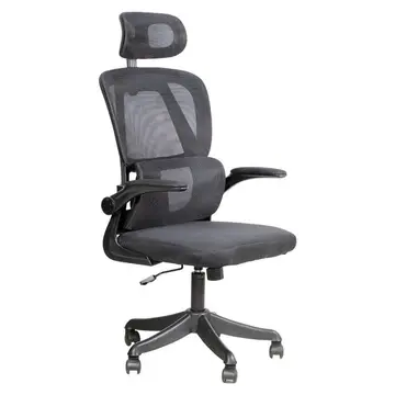 Cadeira Escritório Ergonômica Giratória Apoio Braços e Lombar Syberflex