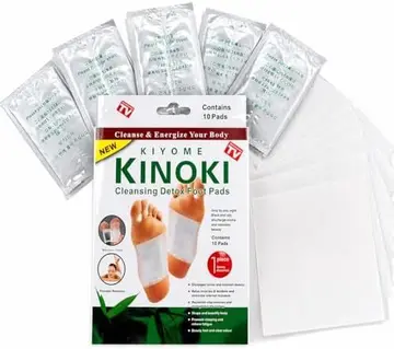 Adesivo Noturno para Pés Kinoki Kit 10 Patches Naturais, Relaxamento e Conforto Diário