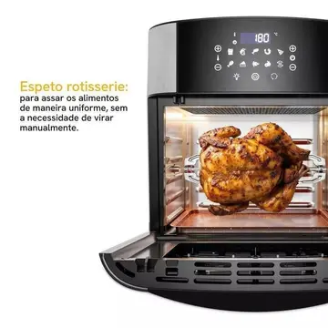 Air Fryer Kitchen Art 16L 4 em 1 com Espeto Rotisserie Kaf16a 110V