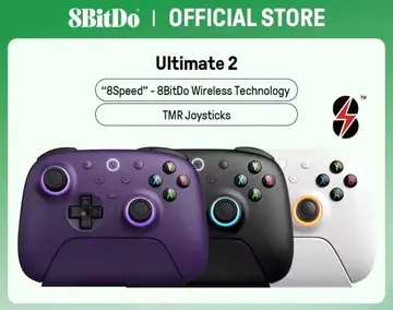 Controle 8BitDo Ultimate 2 Sem Fio Branco