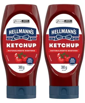 Pack Ketchup Hellmann's Squeeze 2 Unidades 380g