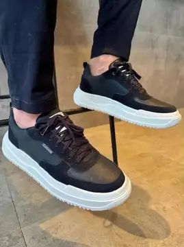 calçados sapatênis casual masculino couro tênis sola alta leve macio 37 a 44