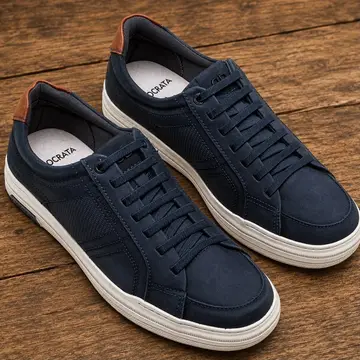 calçados democrata denim luke azul jeans