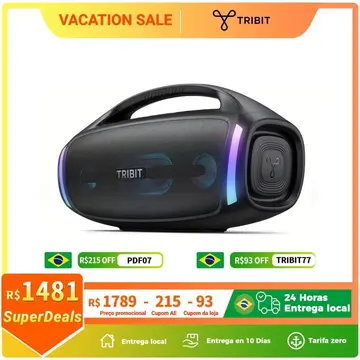 caixa de som bluetooth tribit stormbox blast 2 200w