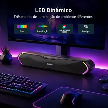 soundbar coibeu mini soundbar para pc rgb bluetooth