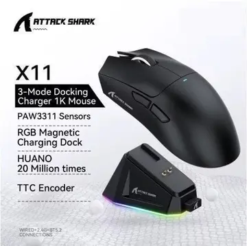 mouse attack shark x11 preto
