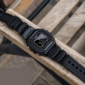 relógio casio w-218h-1bvdf masculino standard