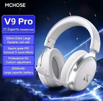 headset mchose v9 pro gaming headset white