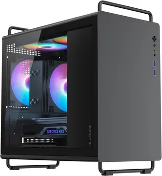 gabinete gamer bluecase bg-056 tiny pro 5 fans argb
