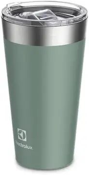 Copo Térmico Sense 560 ml Verde Electrolux | Tampa Hermética, Camada Dupla, Bebidas Geladas e Quentes, Copo Viagem, Copo para Cerveja