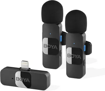 microfone BOYA BY-V2 lightning