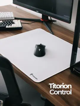 mouse pad gamer titorion control profissional 49x42 deskpad hexágono branco