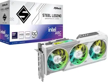 placa de vídeo asrock intel arc b580 steel legend 12g oc 192 bits
