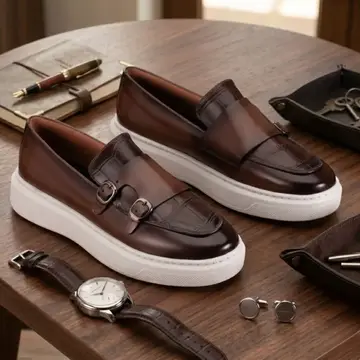 sapatos urbanzi loafer masculino sapato couro fivela casual premium 37 a 46